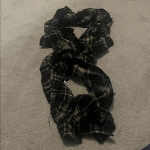 Apt. 9 Black and Cream Plaid Scarf